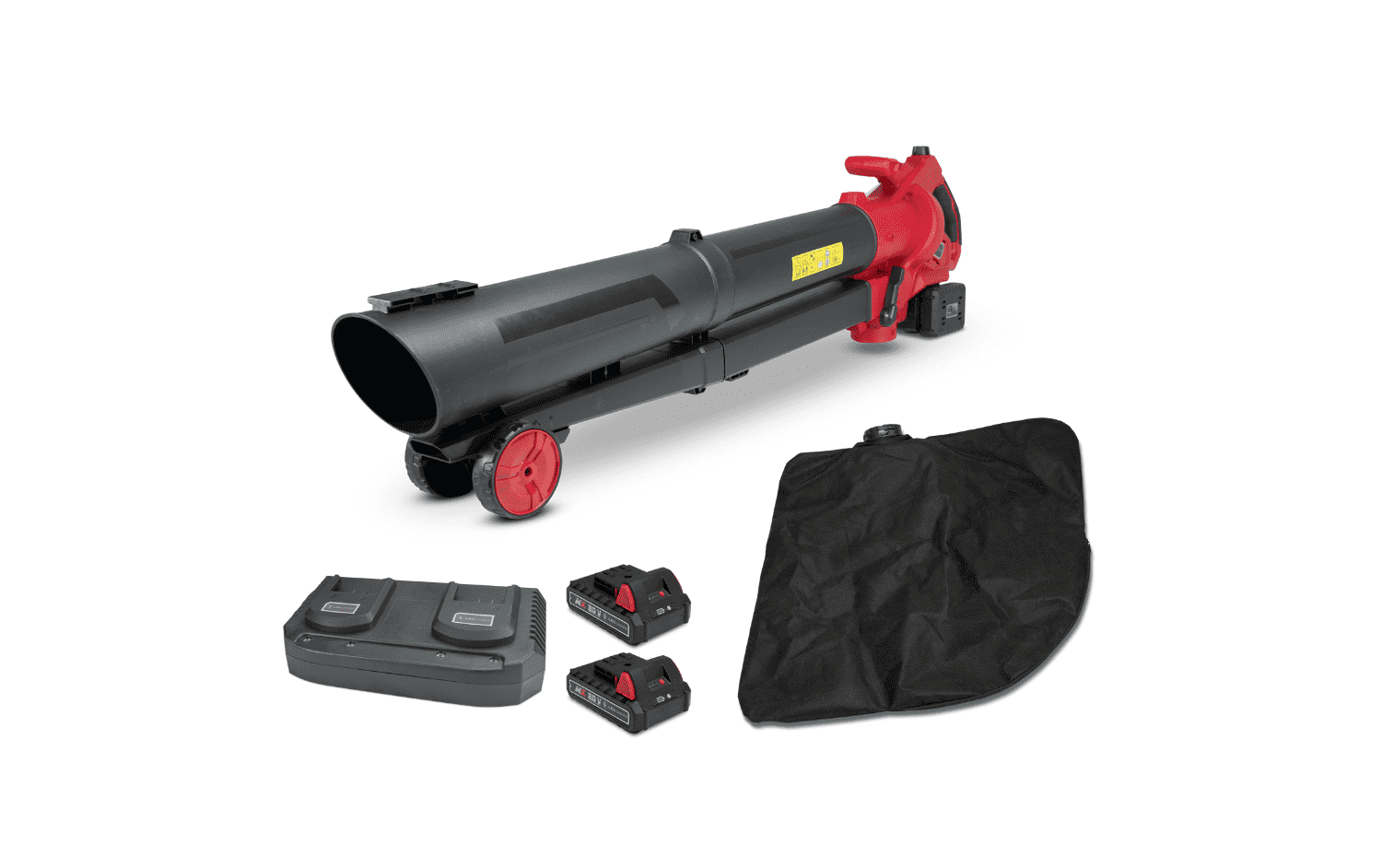 Set: Akku-Laubbläser&-sauger, 40V Kombigerät inklusive 2 Akkus und Ladegerät
